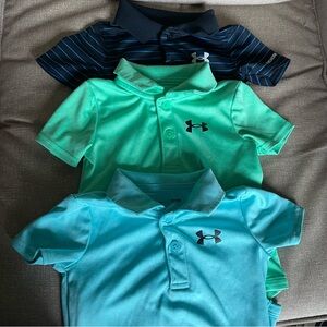 Under Armour Baby Boy Polo Bodysuits - Navy, Teal, Aqua